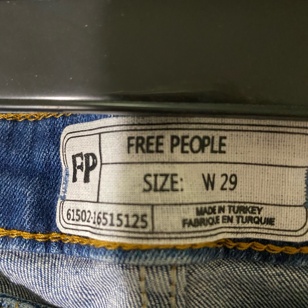 Free people jeans worn once